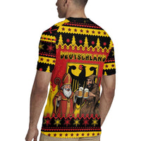 Germany Christmas Rugby Jersey Saint Nicholas And Knecht Ruprecht Drink Beer - Wonder Print Shop