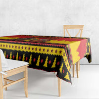Germany Christmas Tablecloth Saint Nicholas And Knecht Ruprecht Drink Beer - Wonder Print Shop