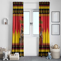 Germany Christmas Window Curtain Saint Nicholas And Knecht Ruprecht Drink Beer - Wonder Print Shop