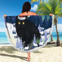 Iceland Christmas Beach Blanket Yule Cat Gledileg Jol - Wonder Print Shop