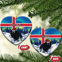 Iceland Christmas Ceramic Ornament Yule Cat Gledileg Jol - Wonder Print Shop