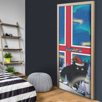Iceland Christmas Door Cover Yule Cat Gledileg Jol - Wonder Print Shop
