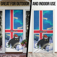 Iceland Christmas Door Cover Yule Cat Gledileg Jol - Wonder Print Shop