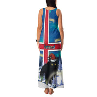 Iceland Christmas Family Matching Tank Maxi Dress and Hawaiian Shirt Yule Cat Gledileg Jol - Wonder Print Shop