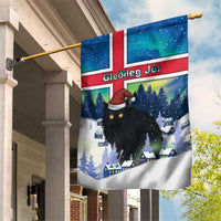 Iceland Christmas Garden Flag Yule Cat Gledileg Jol - Wonder Print Shop
