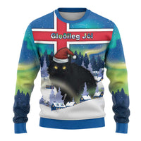 Iceland Christmas Ugly Christmas Sweater Yule Cat Gledileg Jol - Wonder Print Shop