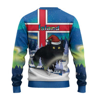 Iceland Christmas Ugly Christmas Sweater Yule Cat Gledileg Jol - Wonder Print Shop