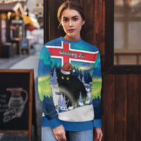 Iceland Christmas Ugly Christmas Sweater Yule Cat Gledileg Jol - Wonder Print Shop