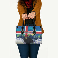 Iceland Christmas Leather Bag Yule Cat Gledileg Jol - Wonder Print Shop
