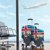 Iceland Christmas Luggage Cover Yule Cat Gledileg Jol - Wonder Print Shop
