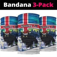 Iceland Christmas Neck Gaiter Yule Cat Gledileg Jol - Wonder Print Shop