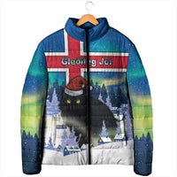 Iceland Christmas Padded Jacket Yule Cat Gledileg Jol - Wonder Print Shop