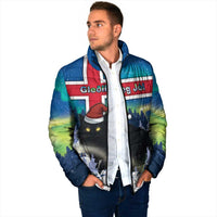 Iceland Christmas Padded Jacket Yule Cat Gledileg Jol - Wonder Print Shop