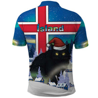 Iceland Christmas Polo Shirt Yule Cat Gledileg Jol - Wonder Print Shop