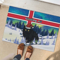 Iceland Christmas Rubber Doormat Yule Cat Gledileg Jol - Wonder Print Shop