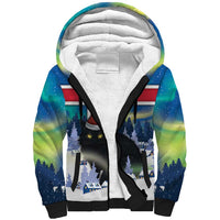 Iceland Christmas Sherpa Hoodie Yule Cat Gledileg Jol - Wonder Print Shop