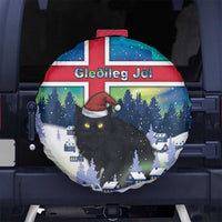Iceland Christmas Spare Tire Cover Yule Cat Gledileg Jol - Wonder Print Shop