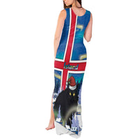 Iceland Christmas Tank Maxi Dress Yule Cat Gledileg Jol - Wonder Print Shop