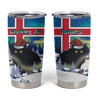 Iceland Christmas Tumbler Cup Yule Cat Gledileg Jol - Wonder Print Shop