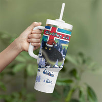 Iceland Christmas Tumbler With Handle Yule Cat Gledileg Jol - Wonder Print Shop