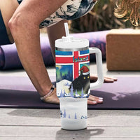 Iceland Christmas Tumbler With Handle Yule Cat Gledileg Jol - Wonder Print Shop