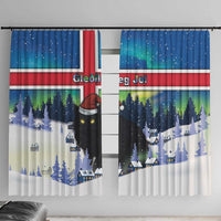 Iceland Christmas Window Curtain Yule Cat Gledileg Jol - Wonder Print Shop