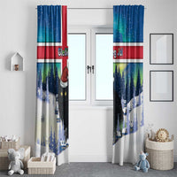 Iceland Christmas Window Curtain Yule Cat Gledileg Jol - Wonder Print Shop