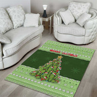 Cactus Christmas Area Rug Merry Cactmas - Wonder Print Shop