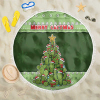 Cactus Christmas Beach Blanket Merry Cactmas - Wonder Print Shop