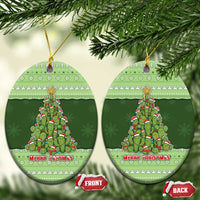Cactus Christmas Ceramic Ornament Merry Cactmas - Wonder Print Shop