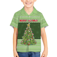 Cactus Christmas Family Matching Long Sleeve Bodycon Dress and Hawaiian Shirt Merry Cactmas - Wonder Print Shop