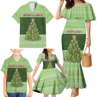 Cactus Christmas Family Matching Mermaid Dress and Hawaiian Shirt Merry Cactmas - Wonder Print Shop