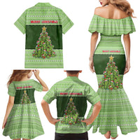 Cactus Christmas Family Matching Mermaid Dress and Hawaiian Shirt Merry Cactmas - Wonder Print Shop