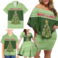 Cactus Christmas Family Matching Off Shoulder Short Dress and Hawaiian Shirt Merry Cactmas - Wonder Print Shop