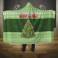 Cactus Christmas Hooded Blanket Merry Cactmas - Wonder Print Shop