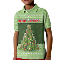 Cactus Christmas Kid Polo Shirt Merry Cactmas - Wonder Print Shop