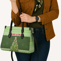 Cactus Christmas Leather Bag Merry Cactmas - Wonder Print Shop
