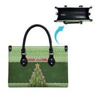 Cactus Christmas Leather Bag Merry Cactmas - Wonder Print Shop