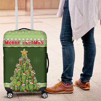 Cactus Christmas Luggage Cover Merry Cactmas - Wonder Print Shop