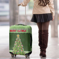 Cactus Christmas Luggage Cover Merry Cactmas - Wonder Print Shop