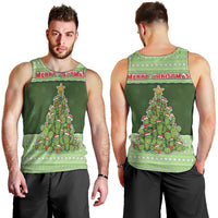 Cactus Christmas Men Tank Top Merry Cactmas - Wonder Print Shop