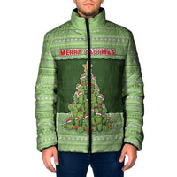 Cactus Christmas Padded Jacket Merry Cactmas - Wonder Print Shop
