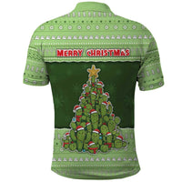 Cactus Christmas Polo Shirt Merry Cactmas - Wonder Print Shop