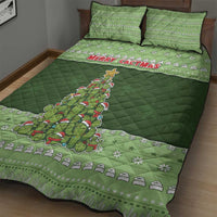 Cactus Christmas Quilt Bed Set Merry Cactmas - Wonder Print Shop