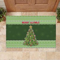 Cactus Christmas Rubber Doormat Merry Cactmas - Wonder Print Shop