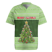 Cactus Christmas Rugby Jersey Merry Cactmas - Wonder Print Shop