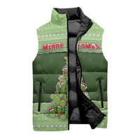 Cactus Christmas Sleeveless Puffer Jacket Merry Cactmas - Wonder Print Shop