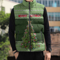 Cactus Christmas Sleeveless Puffer Jacket Merry Cactmas - Wonder Print Shop