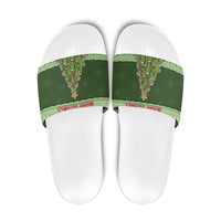 Cactus Christmas Slide Sandals Merry Cactmas - Wonder Print Shop