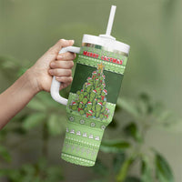 Cactus Christmas Tumbler With Handle Merry Cactmas - Wonder Print Shop